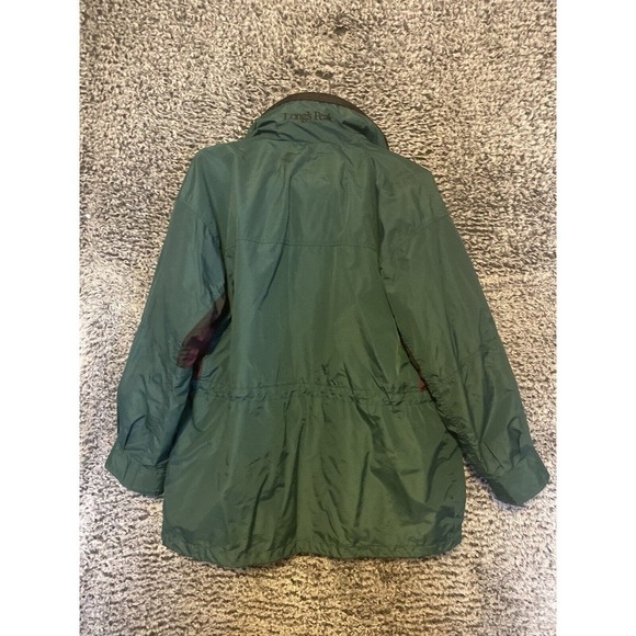 VTG Columbia Long’s Peak Jacket Size women’s Large Shell Only Dark Berry/Forest - Picture 5 of 12